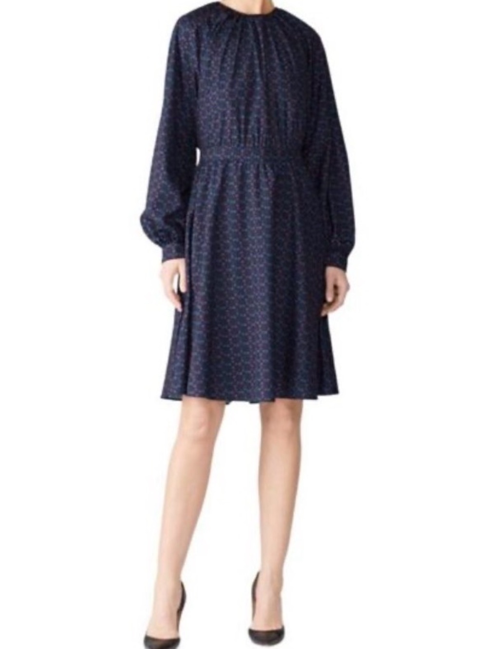 Derek Lam Collective Abstract Geometric Peasant Dress